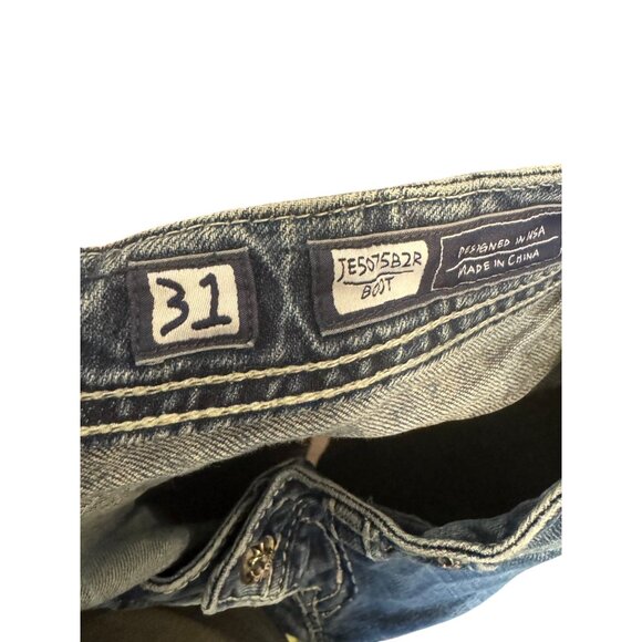 Miss Me Jeans Womens Size 31 Bootcut Palm Hills Blue Denim - Picture 4 of 9